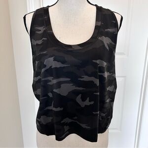 Athleta Shanti Camo Crop Tank SZ 2X